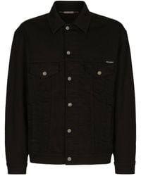 Dolce & Gabbana - Button-up Denim Jacket - Lyst