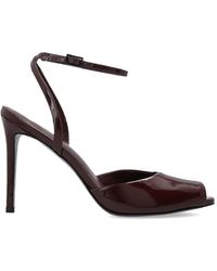 Black Suede Studio - Wrne Ankle-Strap Peep-Toe Heeled Sandals - Lyst