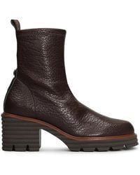 Pedro Miralles - Grained-Leather Ankle Boots - Lyst