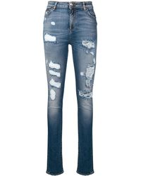 Philipp Plein - Skinny-Jeans in Distressed-Optik - Lyst