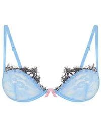 The Attico - Soutien-Gorge À Nœud Et Finitions En Dentelle - Lyst