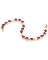 Sylva & Cie - Bracciale Tennis Con Rodolite E Diamanti - Lyst