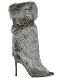 Giuseppe Zanotti - 105Mm Amaia Chain Boots - Lyst