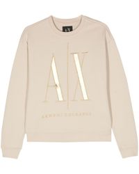 Armani Exchange - Sweatshirt im Metallic-Look - Lyst