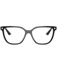 Versace - Eckige Medusa Brille - Lyst