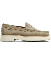 Tod's - Logo-Debossed Suede Loafers - Lyst