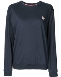 PS by Paul Smith - Zebra-motif Organic-cotton Sweater - Lyst