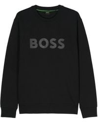 BOSS - Felpa Con Applicazione - Lyst