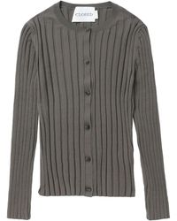 Closed - Ribbed-knit Cardigan - Lyst