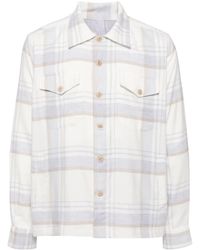 Eleventy - Camicia A Quadri - Lyst
