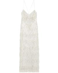 Le twins - Sequin-Embellished Fringed Dress - Lyst
