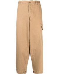 YMC - Elasticated-Waist Cropped Trousers - Lyst