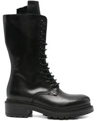 METISSE - 40Mm Lace-Up Leather Combat Boots - Lyst