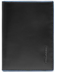 Piquadro - Logo-Lettering Contrast-Trim Wallet - Lyst