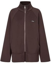 ROTATE BIRGER CHRISTENSEN - Logo-Patch Zip-Up Jacket - Lyst