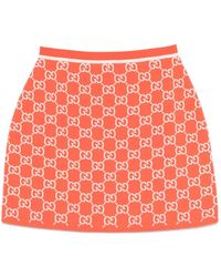 Gucci - Mini-Rok Met Patroon - Lyst