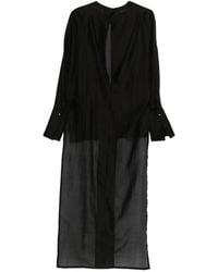DARKPARK - Marine Asymmetric Semi-Sheer Shirt - Lyst
