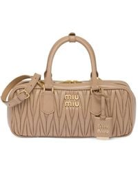 Miu Miu - Matelassé Leather Tote Bag - Lyst