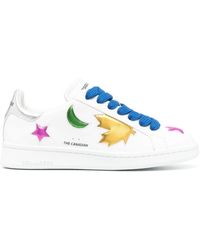 DSquared² - Boxer Sneakers With Embroidered Patches - Lyst
