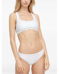 MICHAEL Michael Kors - Logo-Print Bikini Bottoms - Lyst