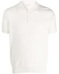 Malo - Knitted Cotton Polo Shirt - Lyst