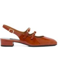 CAREL PARIS - Peche Double-Strap Slingback Pumps - Lyst