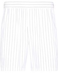 Dolce & Gabbana - Striped Poplin Bermuda Shorts - Lyst