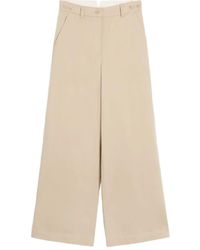 Weekend by Maxmara - High-Waisted Wide-Leg Trousers - Lyst