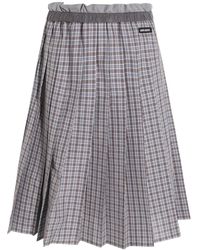 Miu Miu - Gonna Plissettata - Lyst