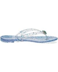 Casadei - Jelly Flip Flops - Lyst