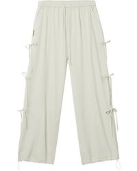 Mini Cream - Tie-Detail Trousers - Lyst