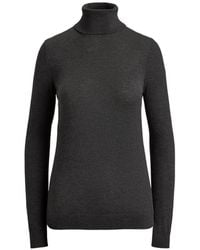 Ralph Lauren - Logo-Plaque Turtleneck Sweater - Lyst