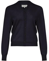 Maison Margiela - Wool V-Necked Cardigan - Lyst