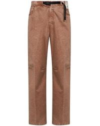 White Sand - Belted Faded-Effect Trousers - Lyst