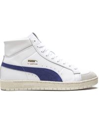 puma suede black high top