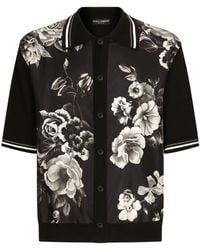 Dolce & Gabbana - Chemise fleurie à manches courtes - Lyst