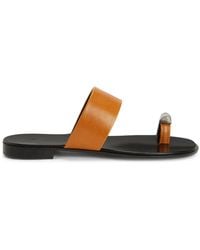 Giuseppe Zanotti - Norbert Leather Toe-Loop Sandals - Lyst
