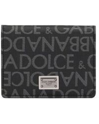Dolce & Gabbana - Monogram-jacquard Bi-fold Cardholder - Lyst