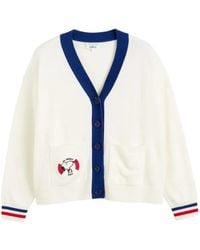 Chinti & Parker - X Peanuts Snoopy-Appliqué Cardigan - Lyst