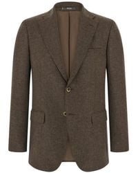 BOGGI - Blazer Micro Patterned Wool Cashmere - Lyst