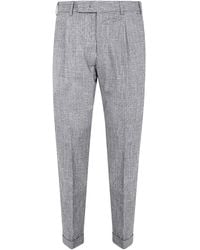 PT Torino - Pleated Cuffed Trousers - Lyst