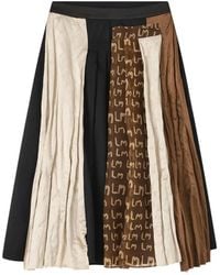 Lee Mathews - Zahra Printed Midi Skirt - Lyst