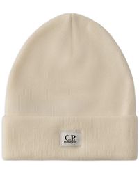 C.P. Company - Logo-Patch Beanie Hat - Lyst