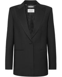 Philipp Plein - Blazer Con Apliques De Strass - Lyst