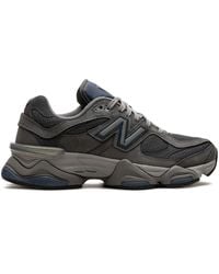 New Balance - 9060 Panelled Suede Sneakers - Lyst