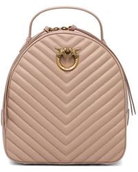 Pinko - Leather Backpack - Lyst