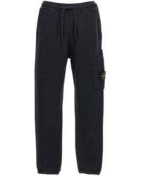 Stone Island - Pantalon Cargo À Patch Logo - Lyst