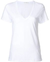 Rag & Bone - Camiseta con cuello en V - Lyst