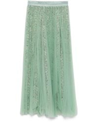 Styland - Pleated Floral-Print Midi Skirt - Lyst