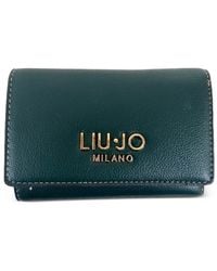 Liu Jo - Portefeuille Grainé À Plaque Logo - Lyst